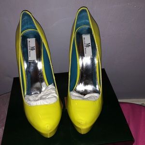 Lime green shoes